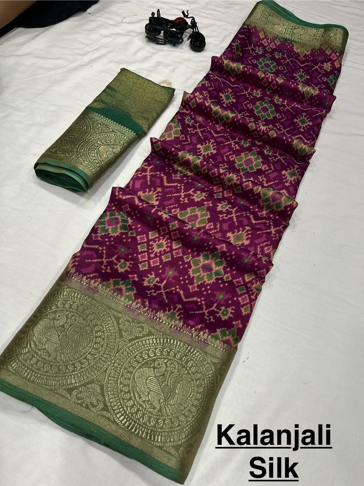 Wow Kalanjali acid Printed Patola Designer Sarees Wholesale Price In Surat
